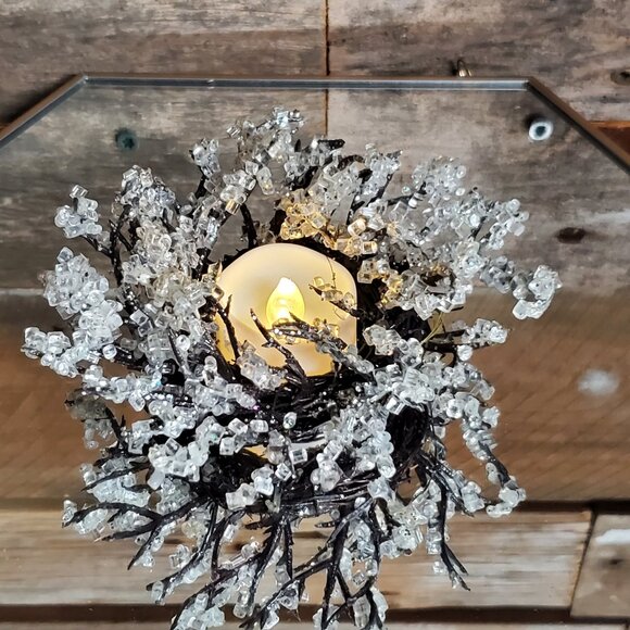 Vintage Accents Ice Crystal Votive Holder Ring Of Ice Vintage